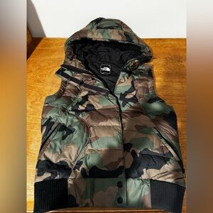 Camo North Face puffer vest